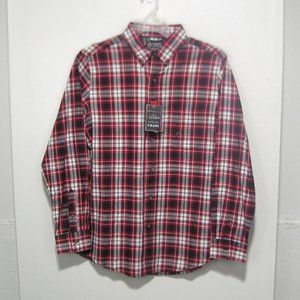 CHAPS PLAID FLANNEL SHIRT MEDIUM